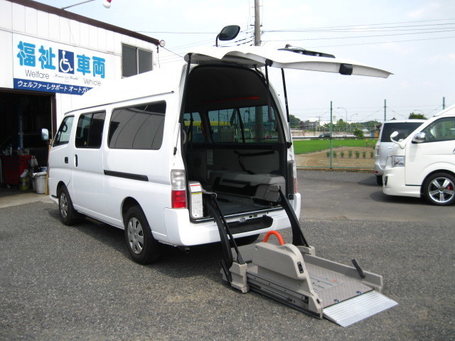 日産キャラバン チェアキャブ　福祉車両　車椅子リフト車10人（車椅子2基）乗り　 8ナンバー 　 買取　相場　査定事例　平成20年式 22.5万円 栃木県H法人様