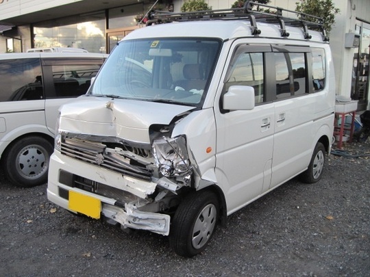 買取査定相場チェック！事故車 現状車両『スズキ・エブリィワゴンの 